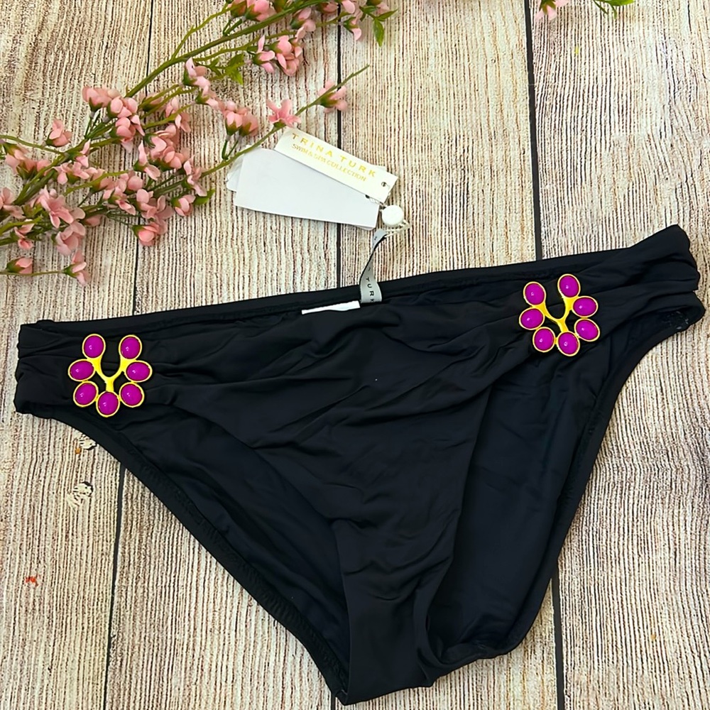 NWT Trina Turk Bijou Solids Swim Hipster Bottoms